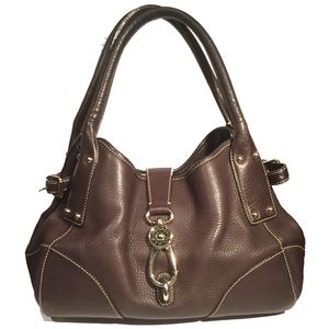 Dooney & Bourke MEDIUM Logo Lock Satchel
